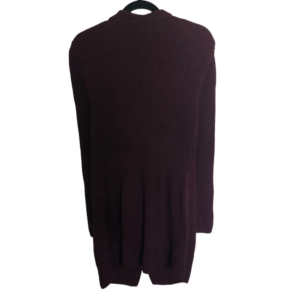 Cabi Regal Cardigan Mulberry Wine Ribbed #3350 - Picture 5 of 8